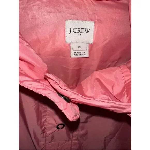 J.Crew Packable popover hooded rain jacket size XL - Picture 4 of 4